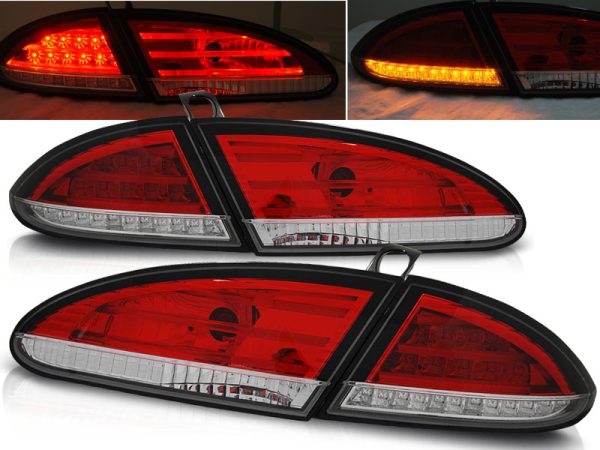 Baklykter Seat Leon 06.05-09 Led Red White
