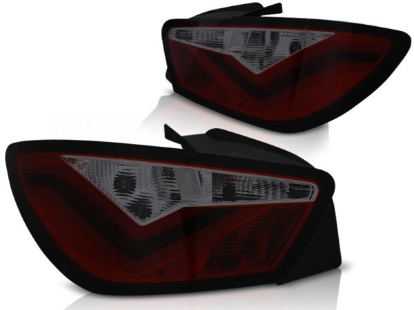Baklykter Seat Ibiza 6J 3D 06.08-12 Led Bar Red Smoke - Bilde 2