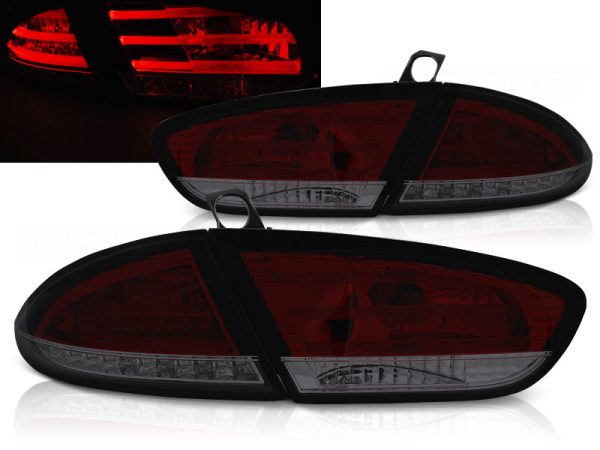 Baklykter Seat Leon 03.09-12 Led Red Smoke