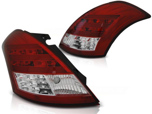 Baklykter Suzuki Swift 10- Red White Led Bar - Bilde 2