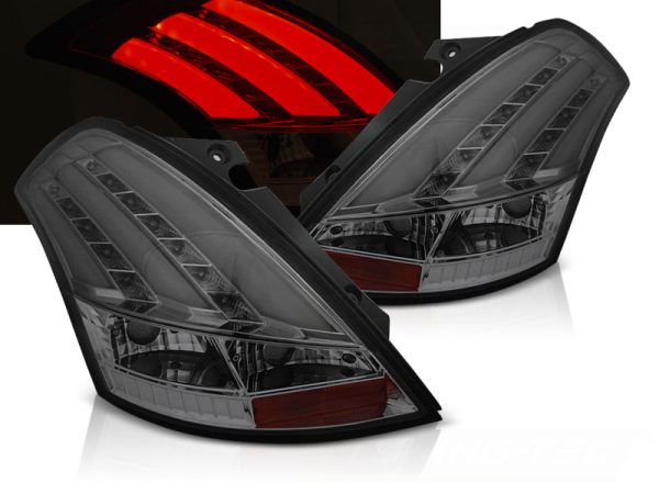 Baklykter Suzuki Swift 10-17 Smoke Led Bar