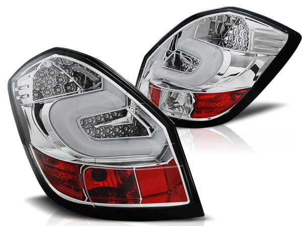 Baklykter Skoda Fabia II 07-06.14 Led Bar Chrome - Bilde 2