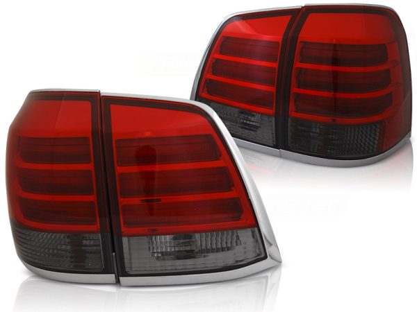 Baklykter Toyota Land Cruiser Fj200 07-15 Red Smoke Led - Bilde 2