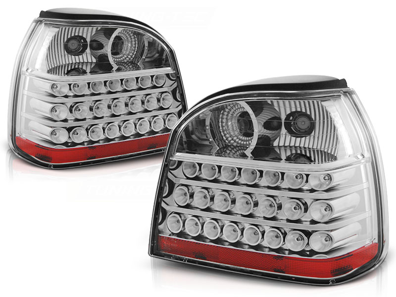Baklykter VW Golf 3 09.91-08.97 Led Chrome - Bilde 2
