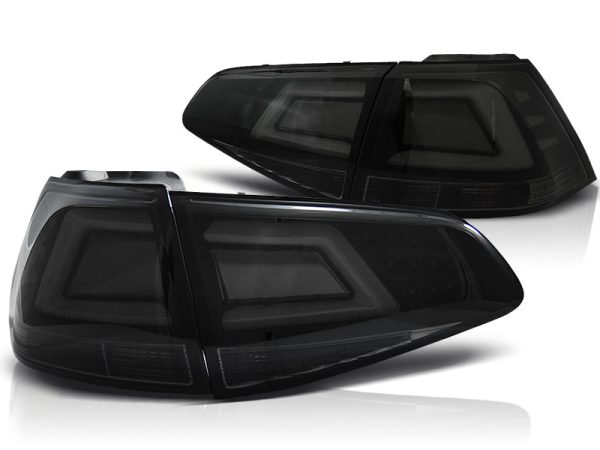 Baklykter Black VW Golf 7 13-17 Led Bar Smoke - Bilde 2