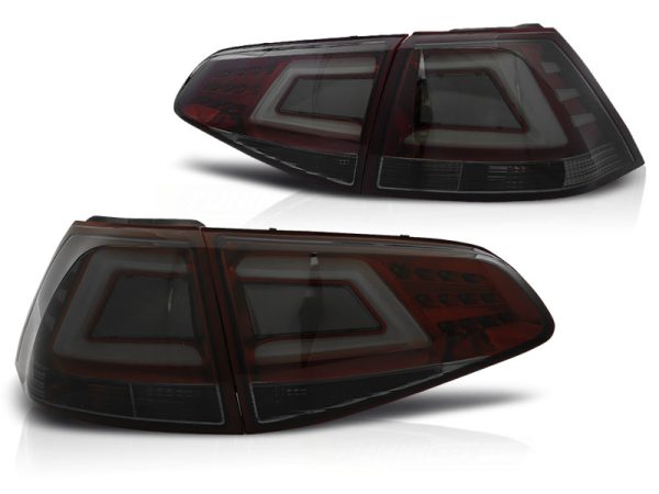Baklykter VW Golf 7 13-17 Led Bar Red Smoke - Bilde 2