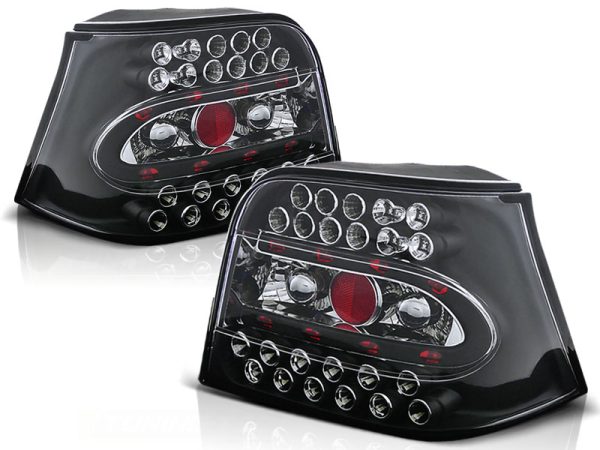 Baklykter VW Golf 4 09.97-09.03 Led Black - Bilde 2