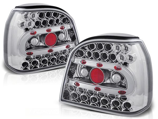 Baklykter VW Golf 3 09.91-08.97 Led Chrome - Bilde 2