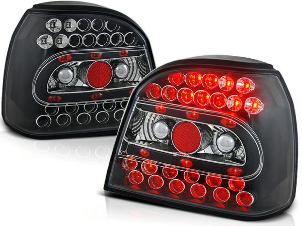 Baklykter VW Golf 3 09.91-08.97 Led Black