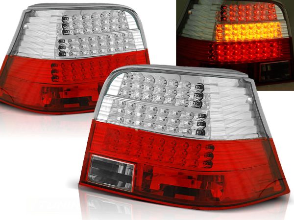 Baklykter VW Golf 4 09.97-09.03 Led Red White
