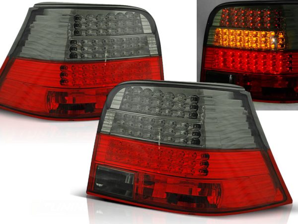 Baklykter VW Golf 4 09.97-09.03 Led Red Smoke