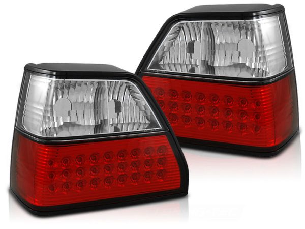 Baklykter VW Golf 2 08.83-08.91 Led Red White - Bilde 2
