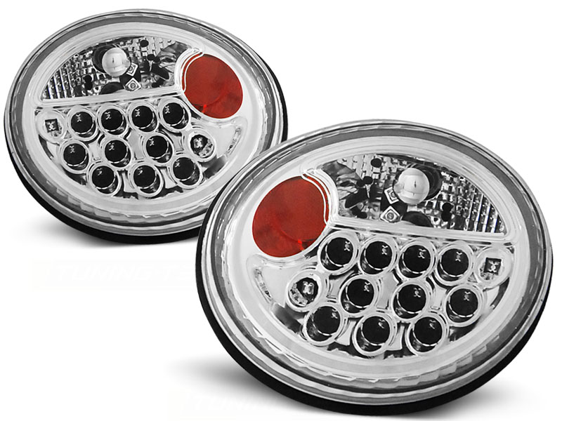 Baklykter VW Nye Beetle 10.98-05 Led Chrome - Bilde 2