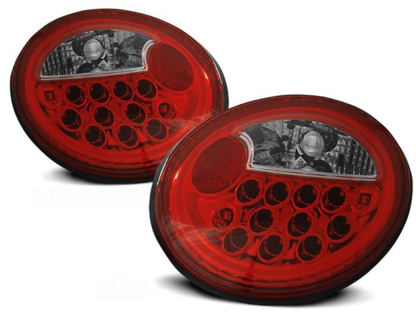 Baklykter VW New Beetle 10.98-05.05 Led Red White - Bilde 2