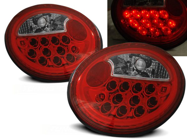 Baklykter VW New Beetle 10.98-05.05 Led Red White