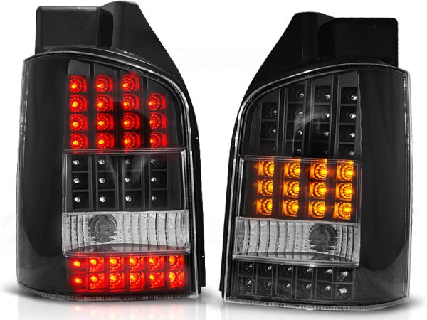 Baklykter VW T5 04.03-09 Led Black