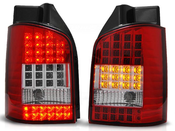 Baklykter VW T5 04.03-09 Led Red White