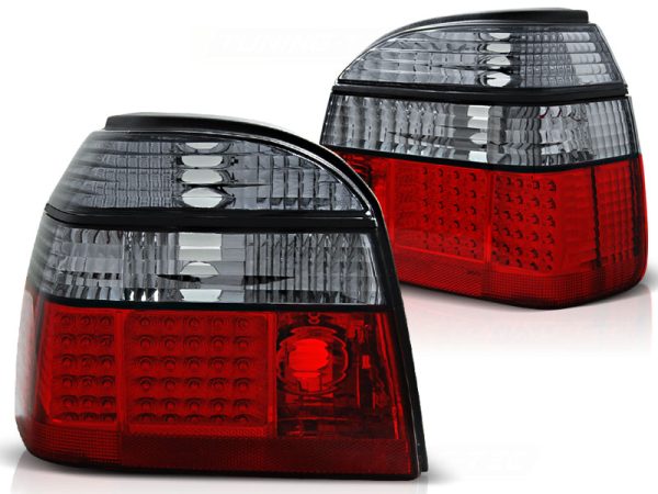 Baklykter VW Golf 3 09.91-08.97 Led Red Smoke - Bilde 2