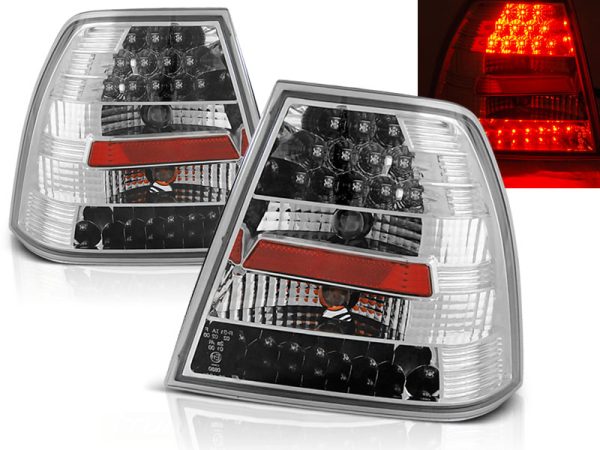 Baklykter VW Bora 09.98-07.05 Led Chrome
