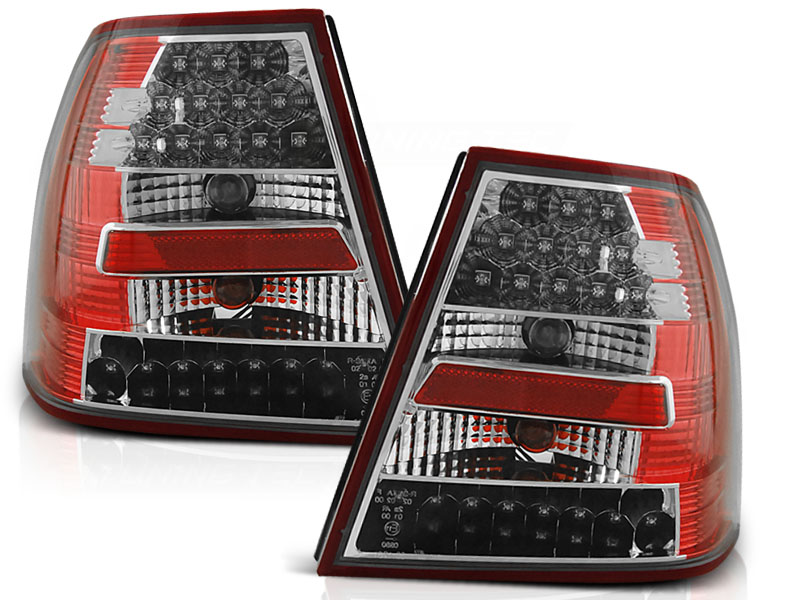 Baklykter VW Bora 09.98-07.05 Led Red White - Bilde 2