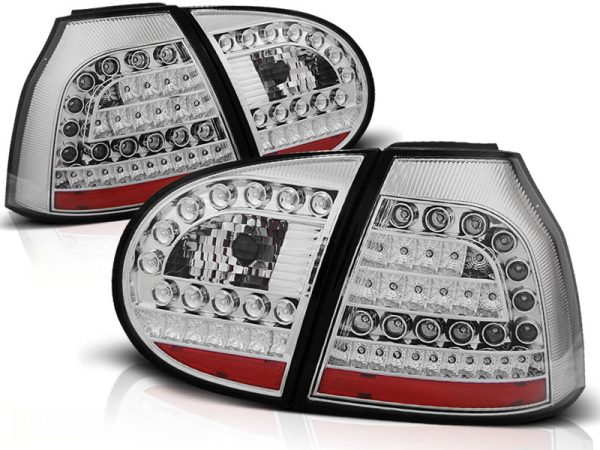 Baklykter VW Golf 5 10.03-09 Led Chrome - Bilde 2