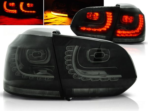 Baklykter VW Golf 6 10.08-12 Led Smoke