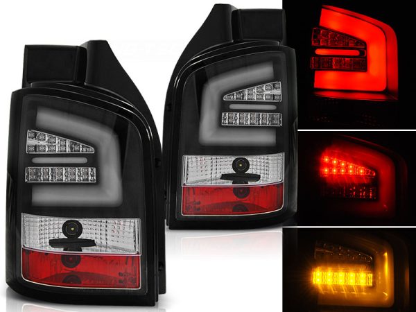 Baklykter VW T5 04.03-09 Led Bar Black