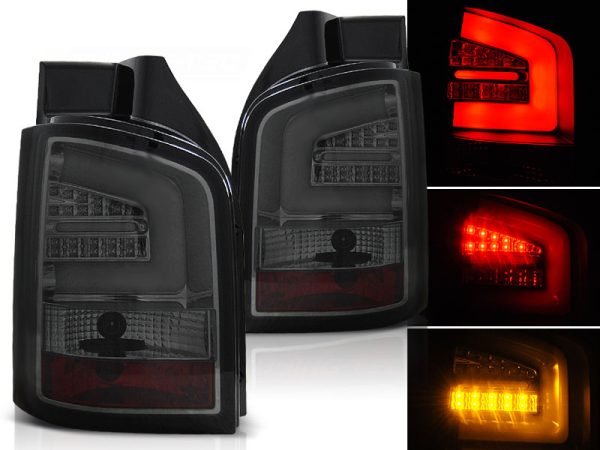 Baklykter VW T5 04.03-09 Led Bar Smoke