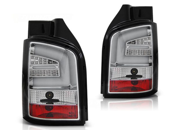 Baklykter VW T5 04.10-15 Led Bar Chrome