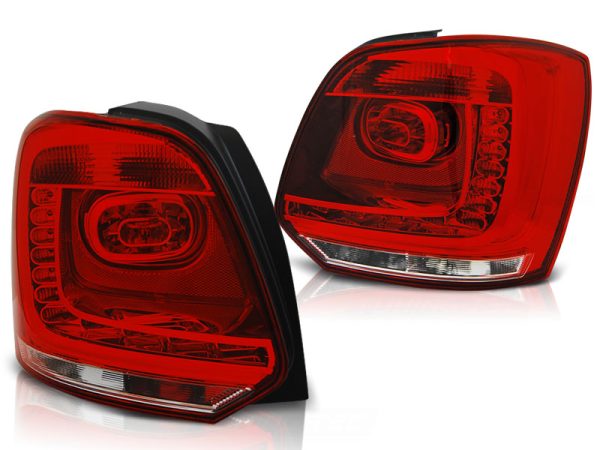 Baklykter VW Polo 09-14 Led Red White - Bilde 2