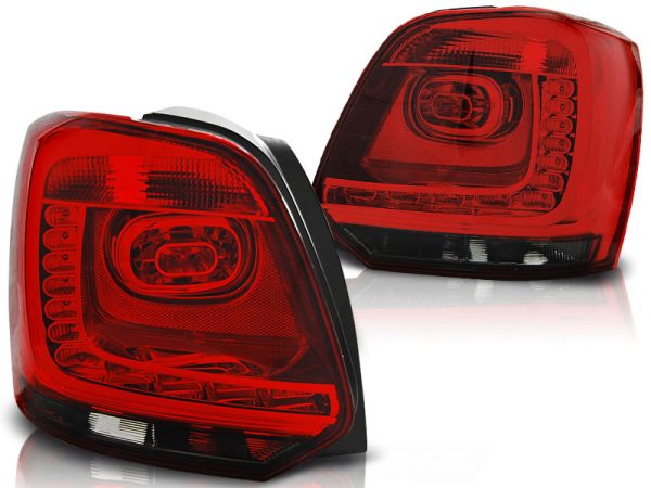 Baklykter VW Polo 09-14 Led Red Smoke - Bilde 2