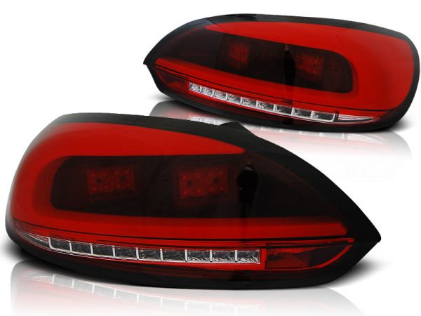 Baklykter VW Scirocco III 08-04.14 Led Bar Red White - Bilde 2