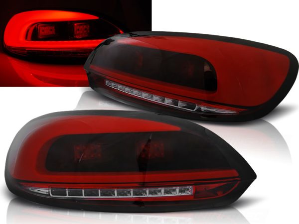 Baklykter VW Scirocco III 08-04.14 Led Bar Red Smoke