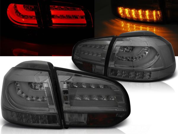 Baklykter VW Golf 6 10.08-12 Led Bar Smoke