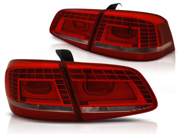 Baklykter VW Passat B7 Sedan 10.10-10.14 Led Red White - Bilde 2