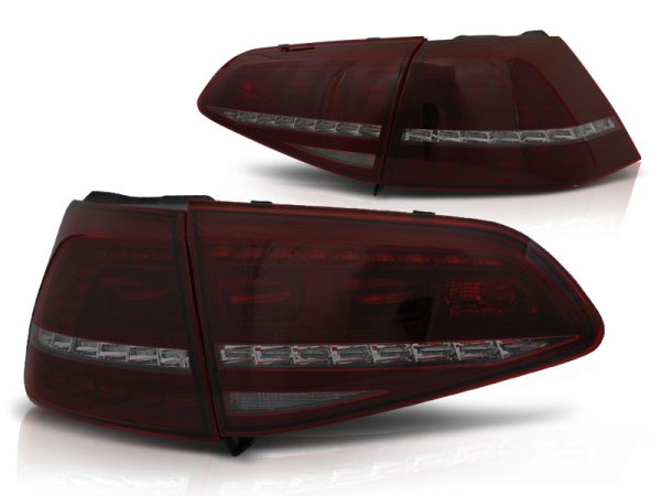 Baklykter VW Golf 7 13-17 Led Sport Red Smoke Seq - Bilde 2