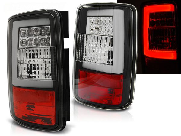 Baklykter VW Caddy 03-03.14 Led Bar Black