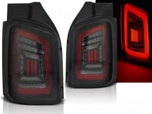 Baklykter VW T5 04.03-09 / 10-15 Transporter Led Bar Smoke Black Red