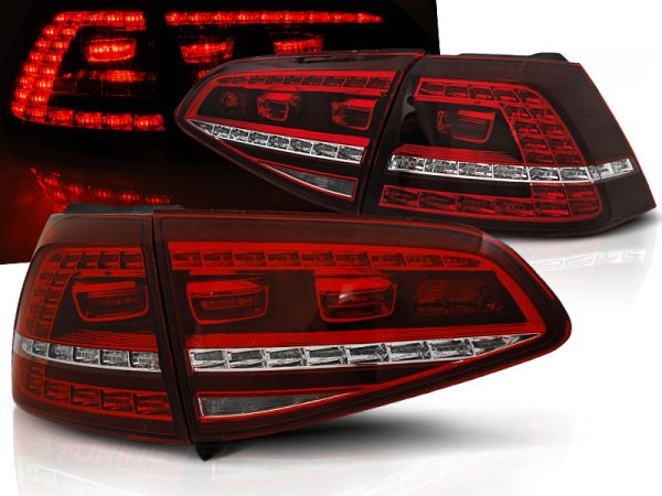 Baklykter VW Golf 7 13-17 Led Sport Red White Seq