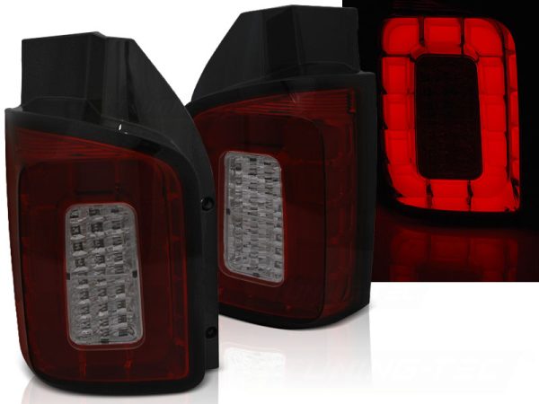 Baklykter VW T6 15-19 Transporter Led Bar Red Smoke
