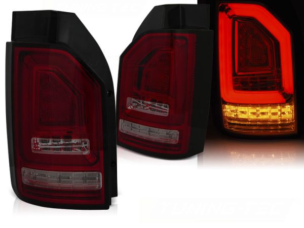 Baklykter VW T6 15-19 OEM Pære Led Bar Red Smoke Seq