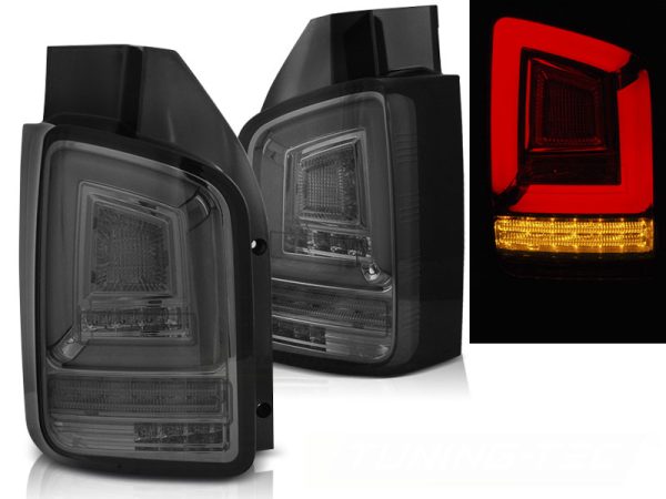 Baklykter VW T5 04.03-09 Led Bar Smoke Seq
