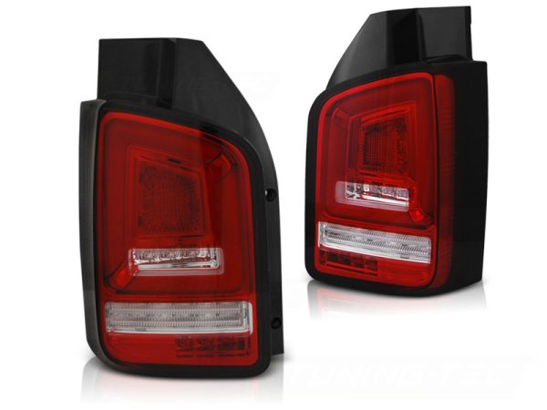 Baklykter Seq VW T5 10-15 Led Bar Red White - Bilde 2