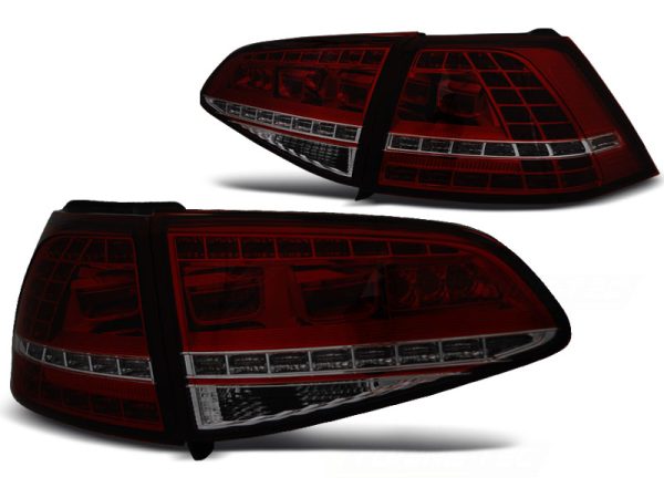 Baklykter VW Golf 7 13-17 Led Sport Red Smoke Seq - Bilde 2