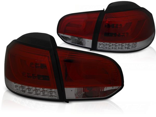 Baklykter VW Golf 6 10.08-12 Led Bar Red Smoke - Bilde 2