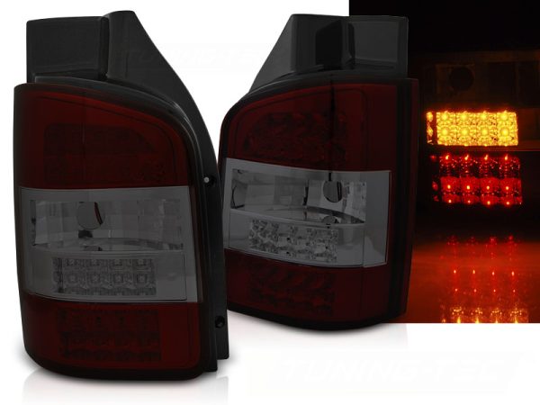 Baklykter VW T5 10-15 Transporter Led Red Smoke