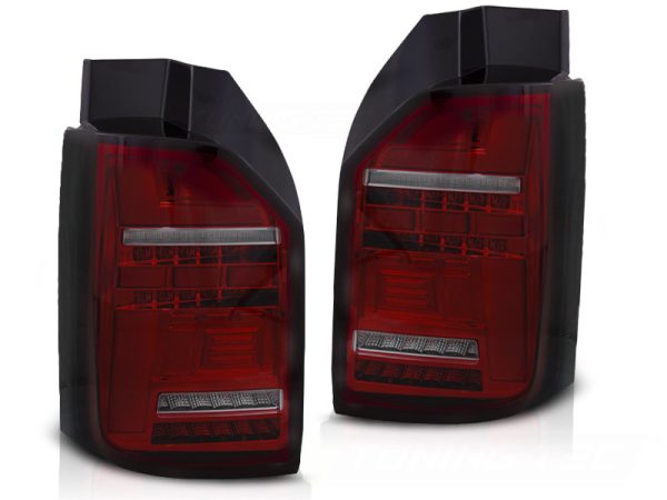 Baklykter VW T6 15-19 OEM Pære Led Bar Red Smoke Seq - Bilde 2