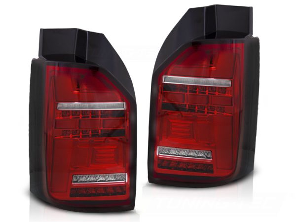 Baklykter VW T6, T6.1 15-21 OEM Led Bar Red White Seq - Bilde 2