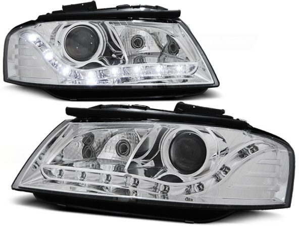 Frontlykter Audi A3 8P 05.03-03.08 Daylight Chrome