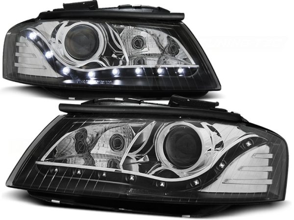 Frontlykter Audi A3 8P 05.03-03.08 Daylight Black